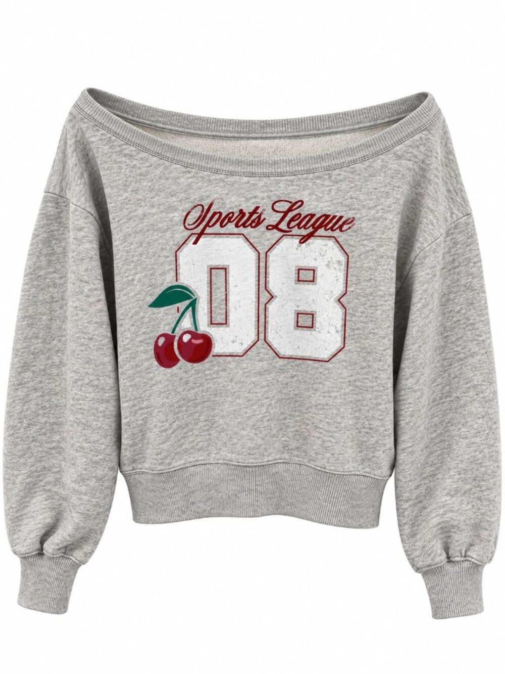 Abercrombie Kids size 13/14 Gray Graphic Sweatshirt "Sports League 08"
